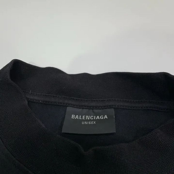Balenciaga Balenciaga Men's Black Logo Print Short Sleeve T-shirt Size US S / EU 44-46 / 1 - 6 Thumbnail
