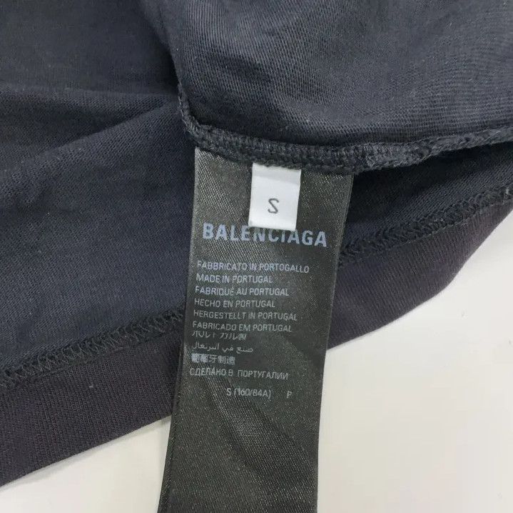 Balenciaga Balenciaga Men's Black Logo Print Short Sleeve T-shirt Size US S / EU 44-46 / 1 - 4 Thumbnail