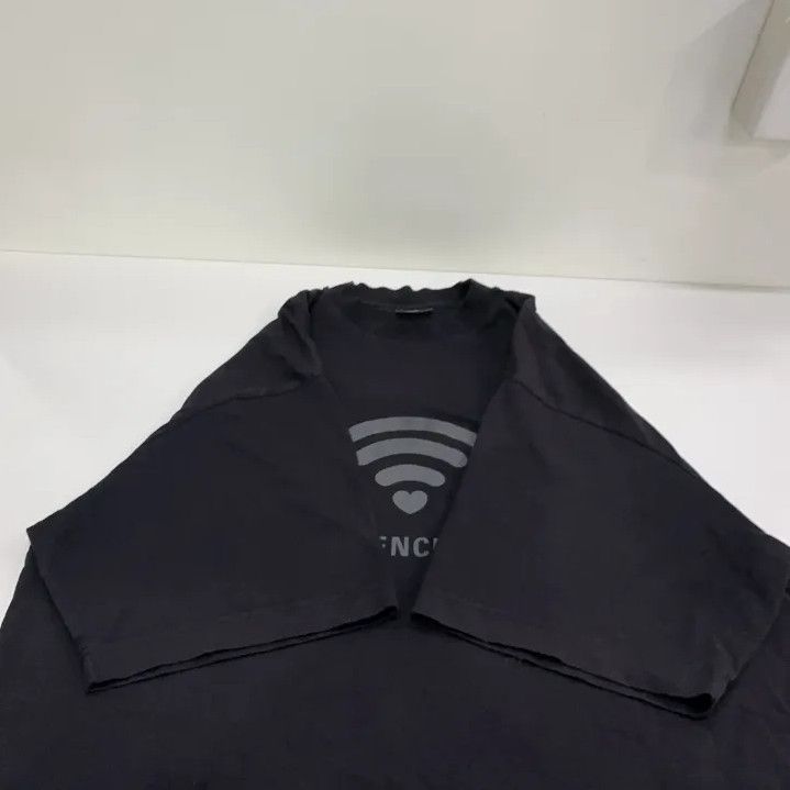 Balenciaga Balenciaga Men's Black Logo Print Short Sleeve T-shirt Size US S / EU 44-46 / 1 - 9 Thumbnail