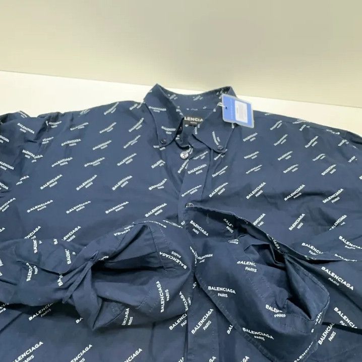 Balenciaga Balenciaga Letter Print Long Sleeve Shirt Size US M / EU 48-50 / 2 - 9 Thumbnail