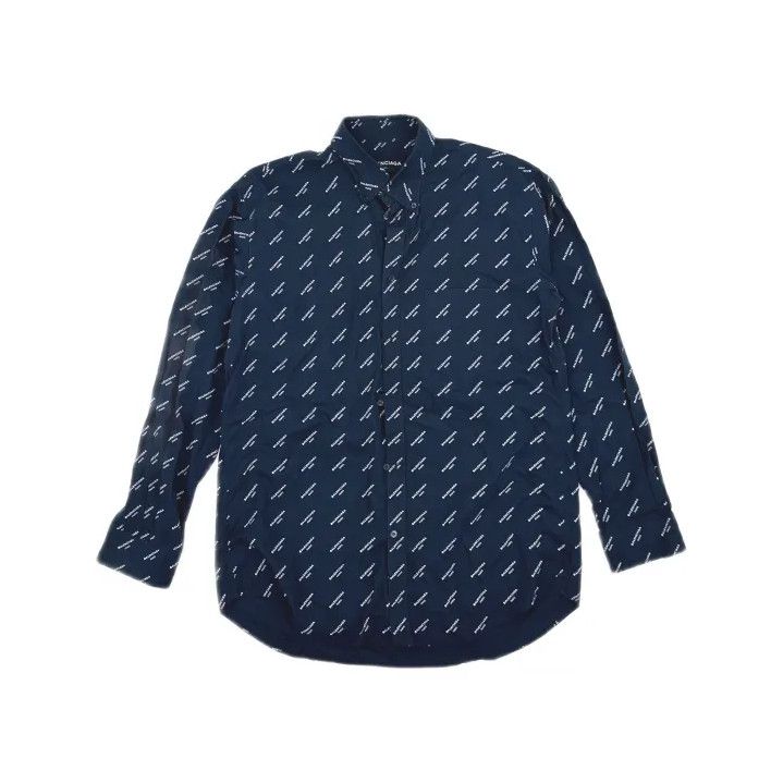 Balenciaga Balenciaga Letter Print Long Sleeve Shirt Size US M / EU 48-50 / 2 - 2 Thumbnail