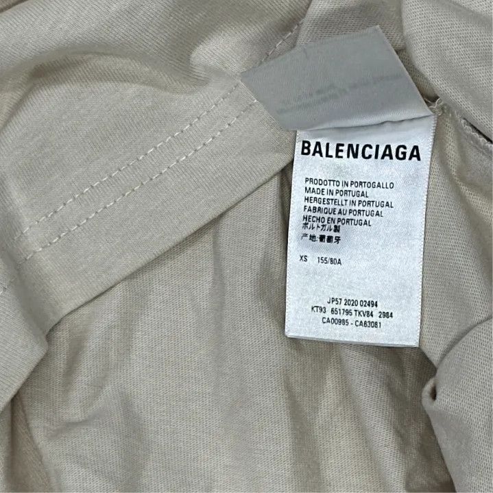 Balenciaga Balenciaga Gray Logo Pattern Short Sleeve T-Shirt Size US XS / EU 42 / 0 - 2 Thumbnail