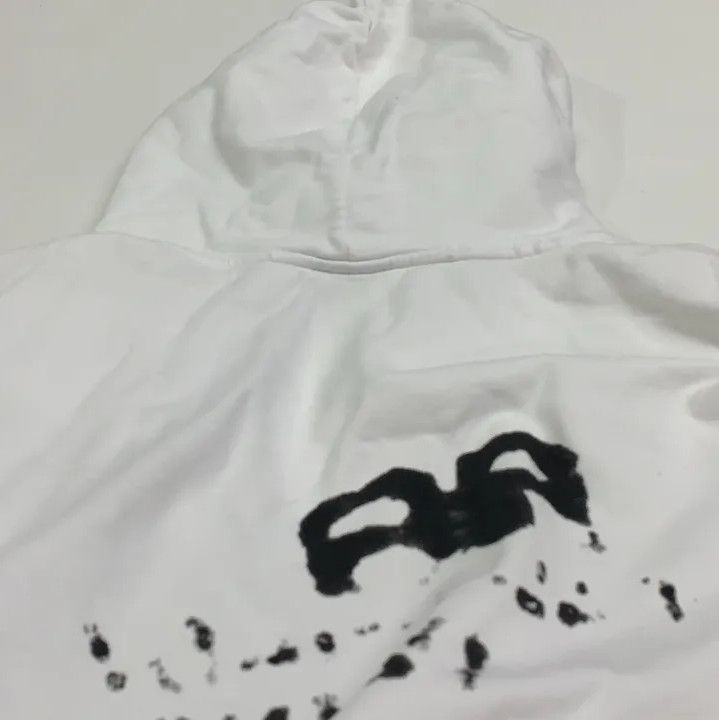Balenciaga Balenciaga Hand Drawn Logo White Hoodie Size US S / EU 44-46 / 1 - 4 Thumbnail