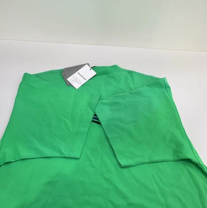 Balenciaga Balenciaga Green Graphic Short Sleeve T-Shirt Size US XS / EU 42 / 0 - 11 Thumbnail