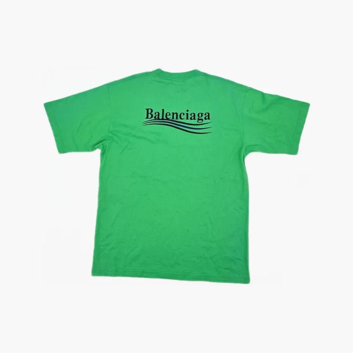Balenciaga Balenciaga Green Graphic Short Sleeve T-Shirt Size US XS / EU 42 / 0 - 3 Thumbnail
