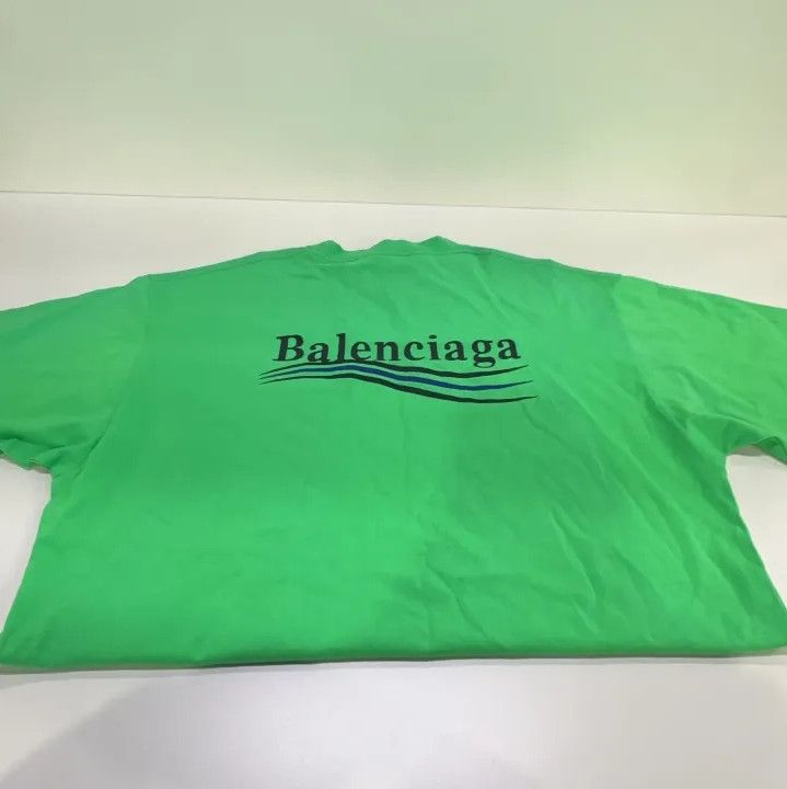 Balenciaga Balenciaga Green Graphic Short Sleeve T-Shirt Size US XS / EU 42 / 0 - 12 Thumbnail