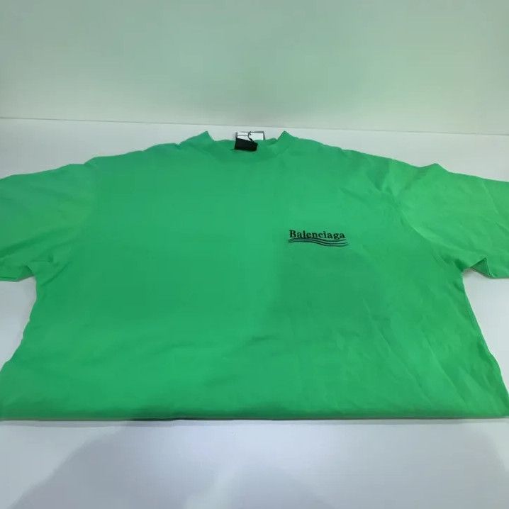 Balenciaga Balenciaga Green Graphic Short Sleeve T-Shirt Size US XS / EU 42 / 0 - 9 Thumbnail