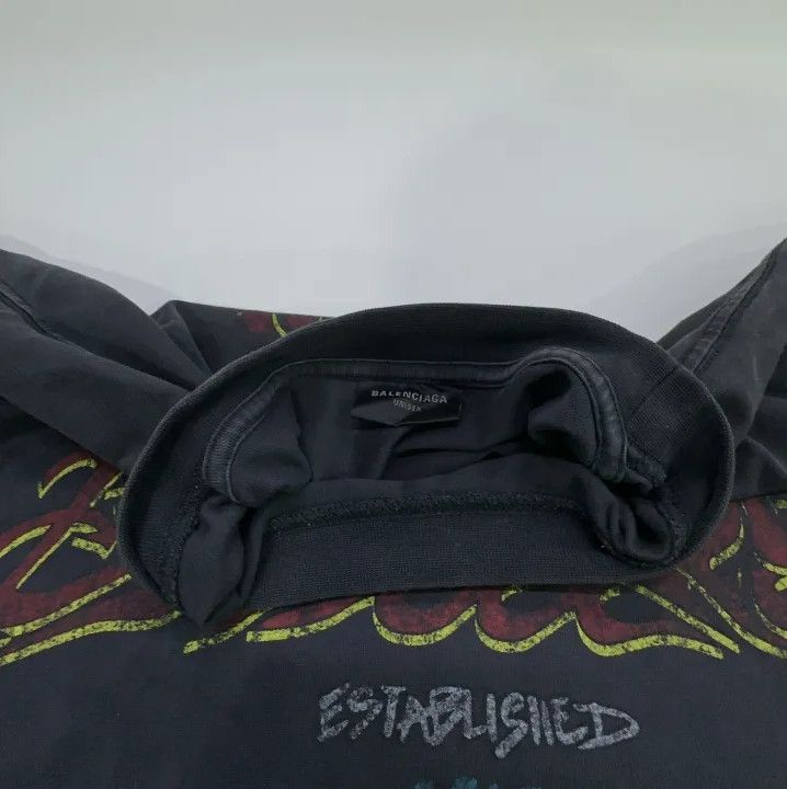 Balenciaga Balenciaga Black Graphic Print Short Sleeve T-Shirt Size US M / EU 48-50 / 2 - 7 Thumbnail