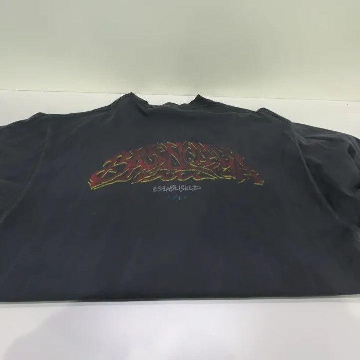 Balenciaga Balenciaga Black Graphic Print Short Sleeve T-Shirt Size US M / EU 48-50 / 2 - 13 Thumbnail