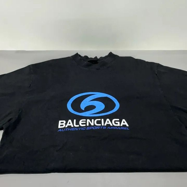 Balenciaga Balenciaga Logo Print Black Short Sleeve T-Shirt Size US XS / EU 42 / 0 - 11 Thumbnail