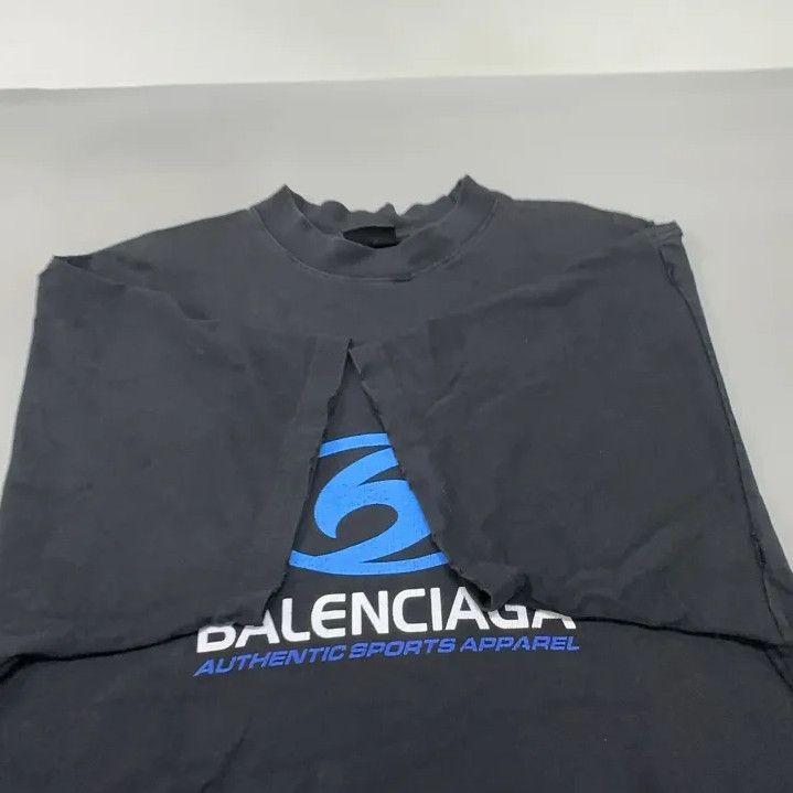 Balenciaga Balenciaga Logo Print Black Short Sleeve T-Shirt Size US XS / EU 42 / 0 - 9 Thumbnail