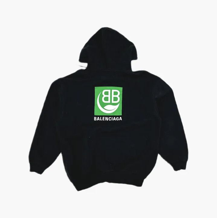 Balenciaga Balenciaga Black Eco-Friendly BB Print Hoodie Size US M / EU 48-50 / 2 - 3 Thumbnail