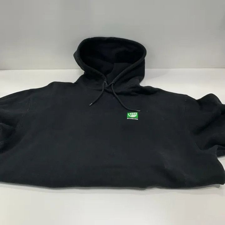 Balenciaga Balenciaga Black Eco-Friendly BB Print Hoodie Size US M / EU 48-50 / 2 - 10 Thumbnail