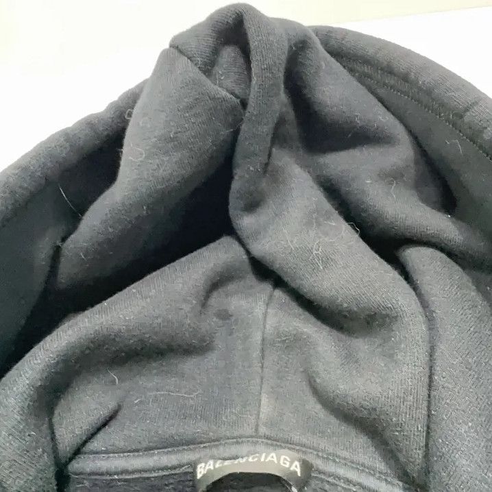 Balenciaga Balenciaga Black Eco-Friendly BB Print Hoodie Size US M / EU 48-50 / 2 - 5 Thumbnail