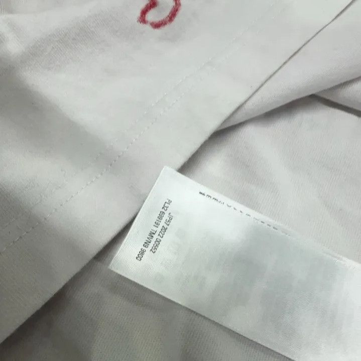 Balenciaga Balenciaga White Graphic Long Sleeve T-Shirt Size US S / EU 44-46 / 1 - 5 Thumbnail