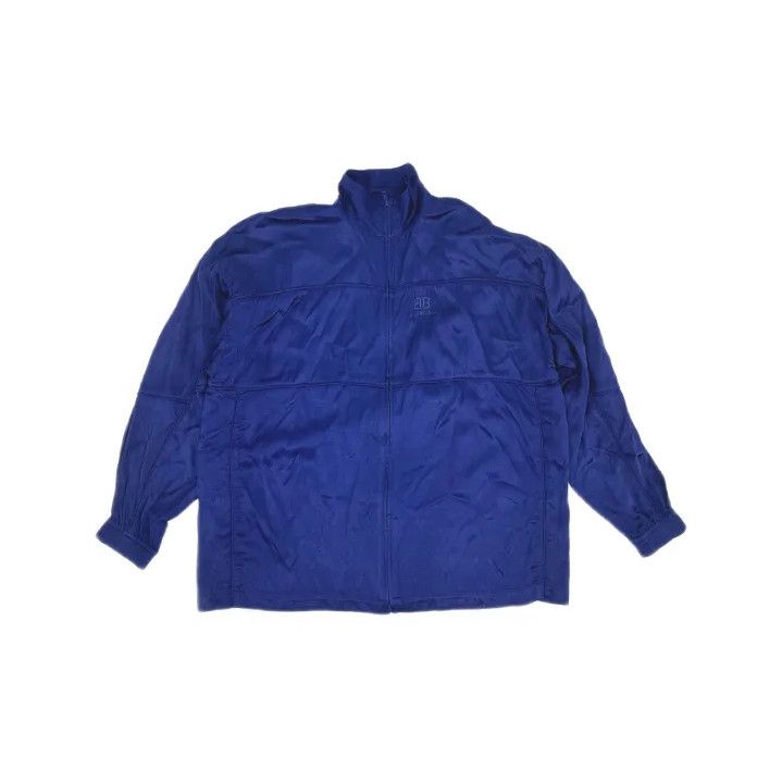 Balenciaga Balenciaga Blue Double B Embroidered Windbreaker Size US S / EU 44-46 / 1 - 2 Thumbnail