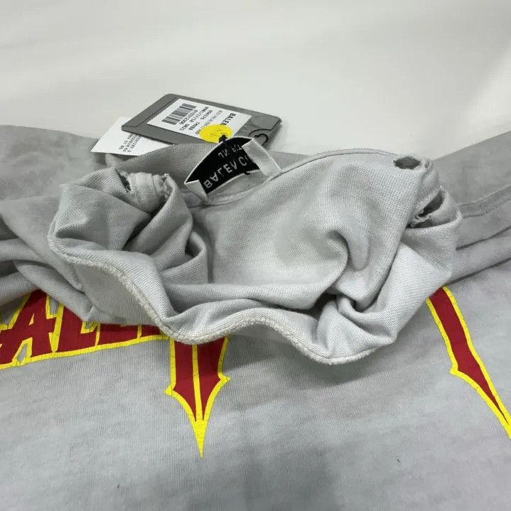 Balenciaga Balenciaga SS22 Metallica Print Short Sleeve T-Shirt Size US M / EU 48-50 / 2 - 7 Thumbnail
