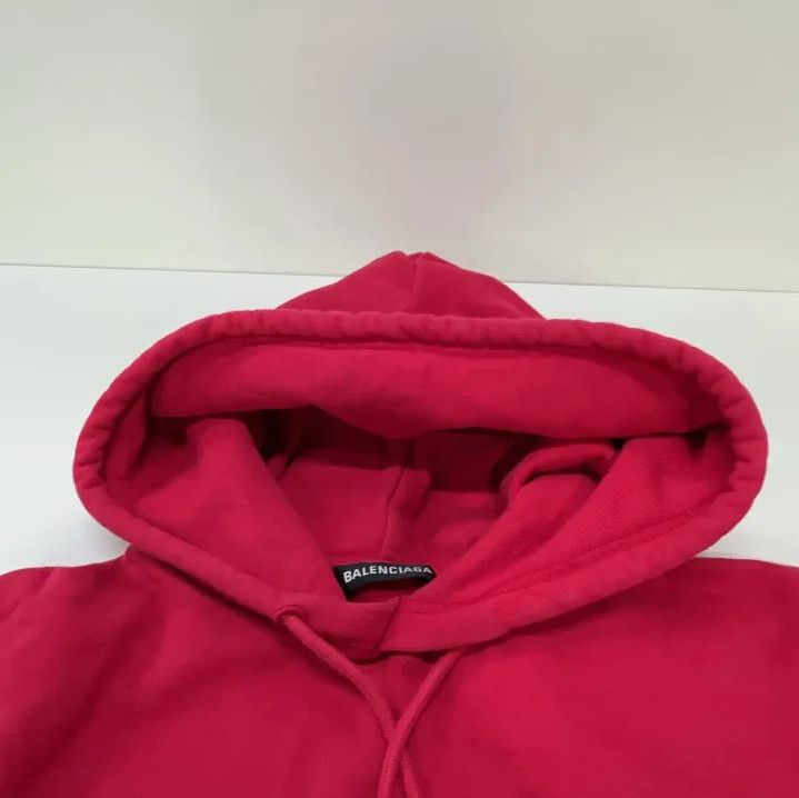 Balenciaga Balenciaga Red Logo Hoodie Size US S / EU 44-46 / 1 - 7 Thumbnail