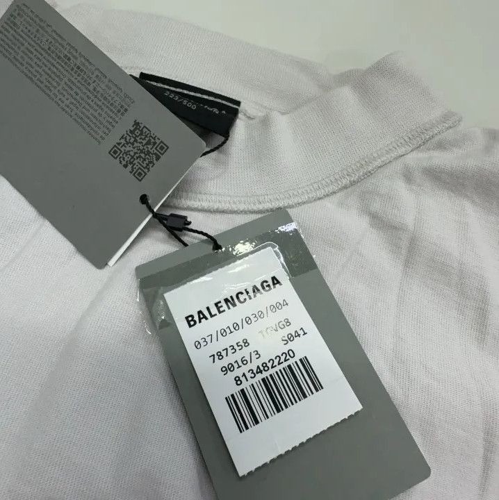 Balenciaga Balenciaga BFRND Logo Print Short Sleeve T-Shirt Size US L / EU 52-54 / 3 - 6 Thumbnail