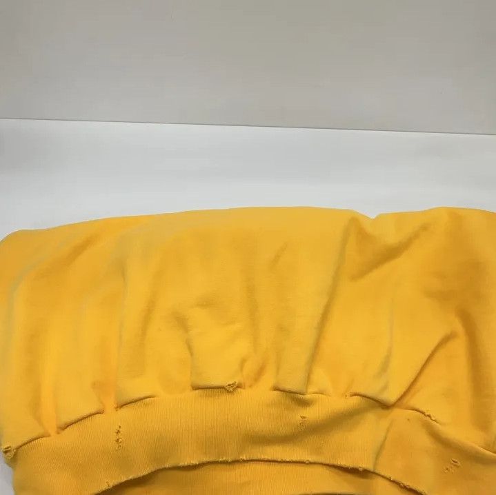 Balenciaga Balenciaga Yellow Logo Print Hooded Sweatshirt Size US XS / EU 42 / 0 - 11 Thumbnail