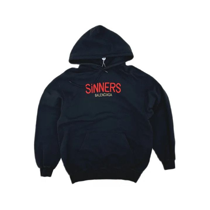 Balenciaga Balenciaga Sinner Hoodie in Black Size US S / EU 44-46 / 1 - 2 Thumbnail