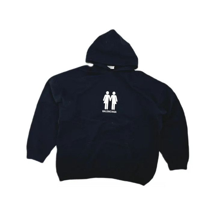 Balenciaga Balenciaga PRIDE 22 Black Logo Hoodie Size US XXS / EU 40 - 2 Thumbnail