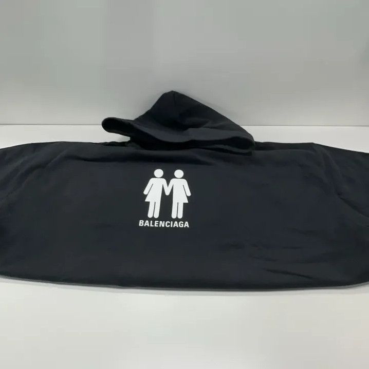 Balenciaga Balenciaga PRIDE 22 Black Logo Hoodie Size US XXS / EU 40 - 8 Thumbnail