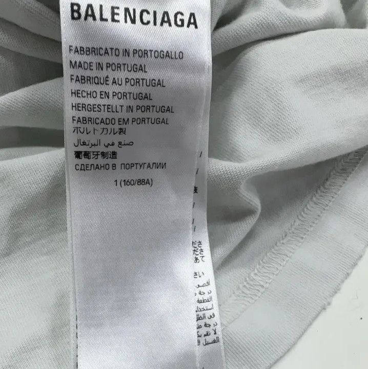 Balenciaga Balenciaga Logo Print Round Neck T-Shirt Size US M / EU 48-50 / 2 - 7 Thumbnail