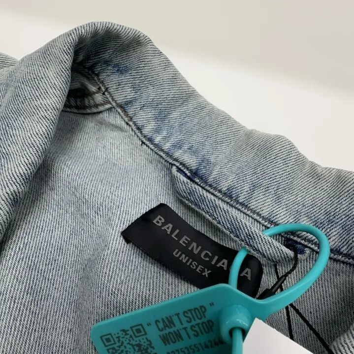 Balenciaga Balenciaga Denim Single Button Casual Jacket Size US XS / EU 42 / 0 - 4 Thumbnail