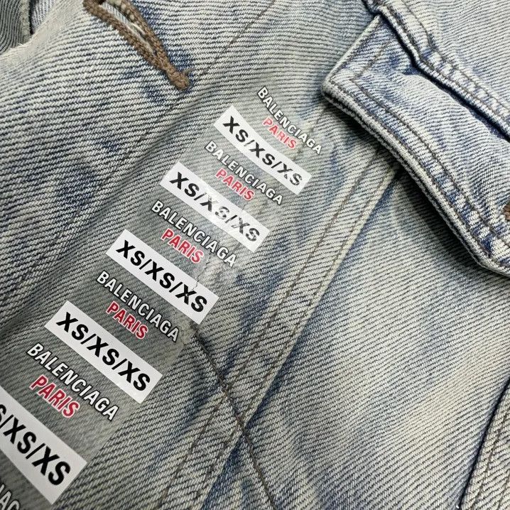 Balenciaga Balenciaga Denim Single Button Casual Jacket Size US XS / EU 42 / 0 - 5 Thumbnail