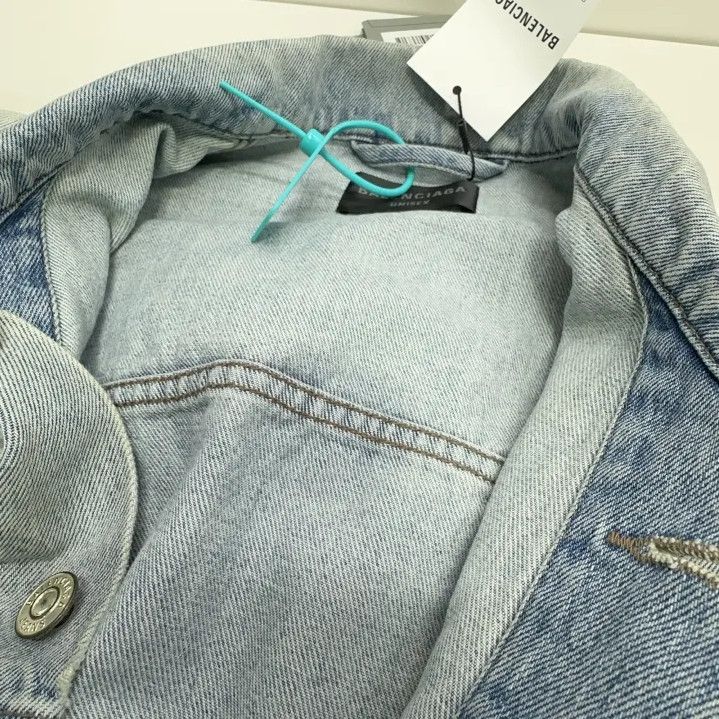 Balenciaga Balenciaga Denim Single Button Casual Jacket Size US XS / EU 42 / 0 - 7 Thumbnail