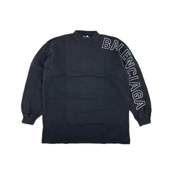 Balenciaga Balenciaga Logo Long Sleeve Sweatshirt for Men Size US L / EU 52-54 / 3 - 2 Thumbnail