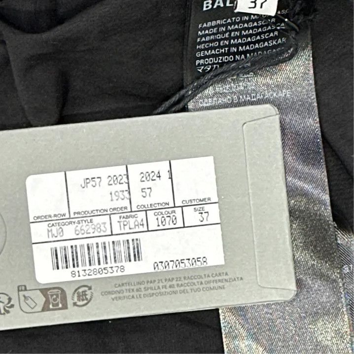 Balenciaga Balenciaga Black Logo Print Button-Up Shirt Size US M / EU 48-50 / 2 - 4 Thumbnail