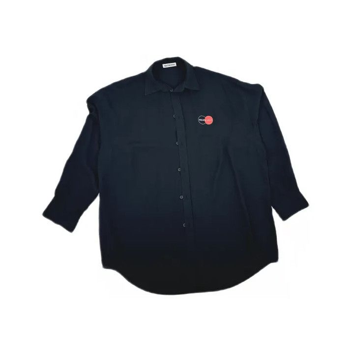 Balenciaga Balenciaga Black Long Sleeve Shirt with Logo Size US XS / EU 42 / 0 - 2 Thumbnail