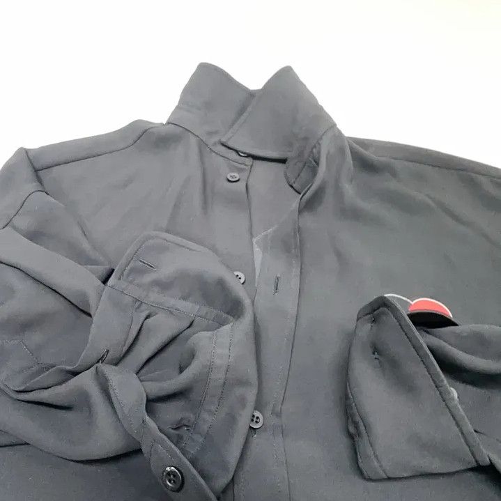 Balenciaga Balenciaga Black Long Sleeve Shirt with Logo Size US XS / EU 42 / 0 - 9 Thumbnail