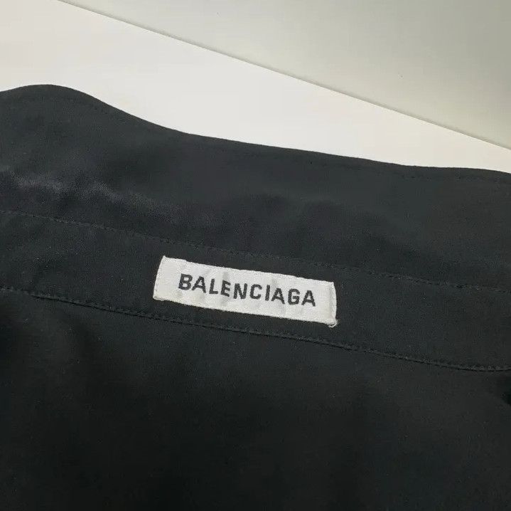 Balenciaga Balenciaga Black Long Sleeve Shirt with Logo Size US XS / EU 42 / 0 - 5 Thumbnail