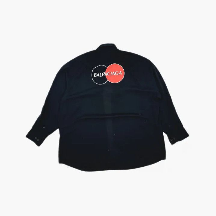 Balenciaga Balenciaga Black Long Sleeve Shirt with Logo Size US XS / EU 42 / 0 - 3 Thumbnail