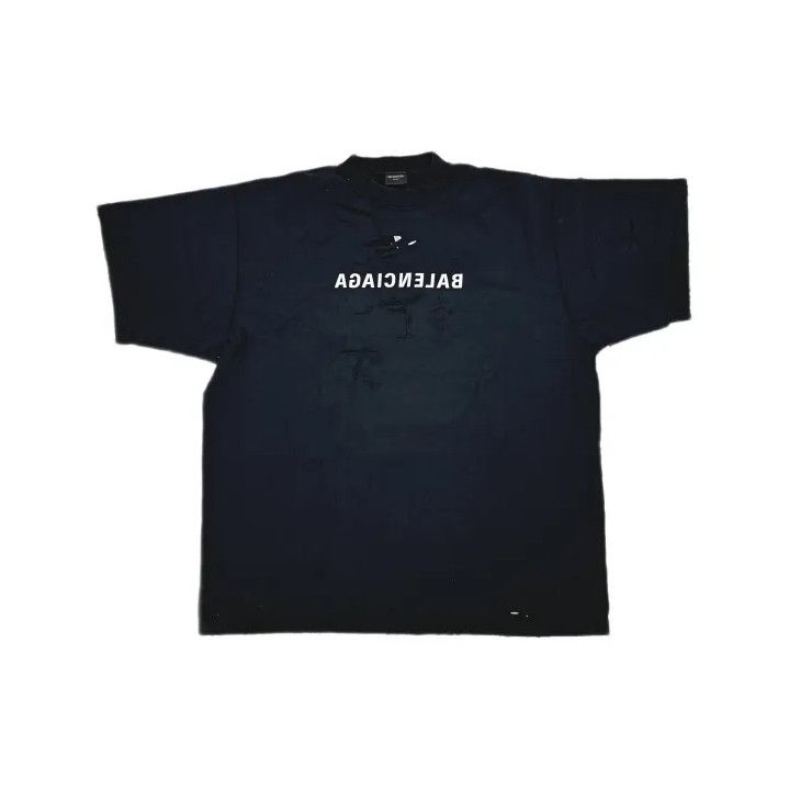 Balenciaga Balenciaga Black Graphic Short Sleeve T-Shirt Size US M / EU 48-50 / 2 - 2 Thumbnail