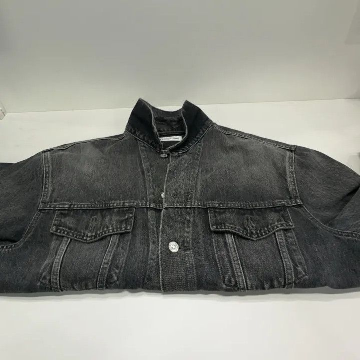 Balenciaga Balenciaga Classic Long Sleeve Denim Jacket Size US S / EU 44-46 / 1 - 10 Thumbnail