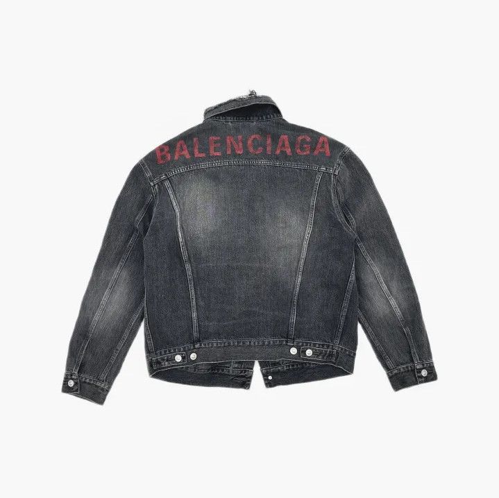Balenciaga Balenciaga Classic Long Sleeve Denim Jacket Size US S / EU 44-46 / 1 - 3 Thumbnail