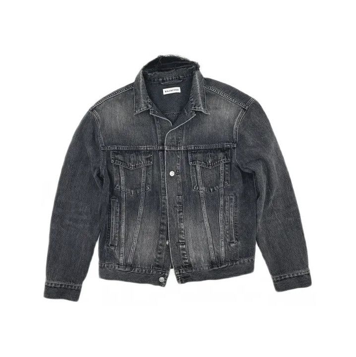 Balenciaga Balenciaga Classic Long Sleeve Denim Jacket Size US S / EU 44-46 / 1 - 2 Thumbnail