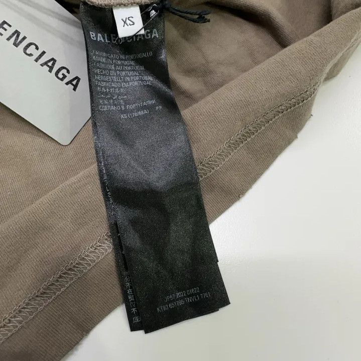 Balenciaga Balenciaga SS23 Distressed Logo Print T-Shirt Size US XS / EU 42 / 0 - 6 Thumbnail