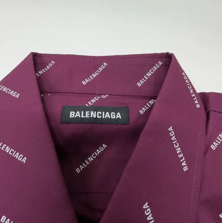 Balenciaga Balenciaga Red Logo Print Short Sleeve Polo Shirt Size US M / EU 48-50 / 2 - 4 Thumbnail