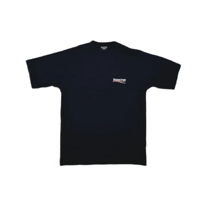 Balenciaga Balenciaga Black Logo Embroidered Short Sleeve T-Shirt Size US S / EU 44-46 / 1 - 2 Thumbnail