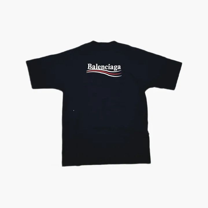 Balenciaga Balenciaga Black Logo Embroidered Short Sleeve T-Shirt Size US S / EU 44-46 / 1 - 3 Thumbnail