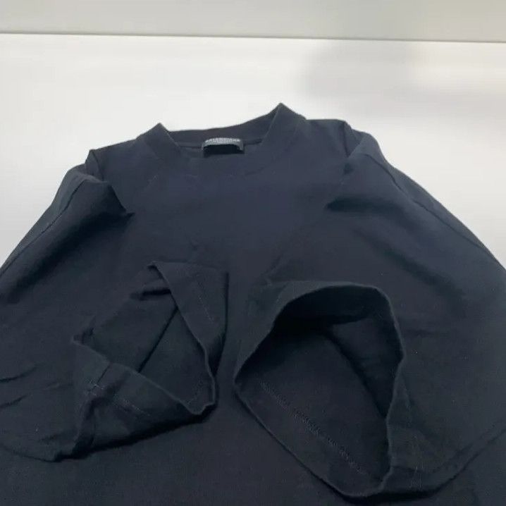 Balenciaga Balenciaga Black Logo Embroidered Short Sleeve T-Shirt Size US S / EU 44-46 / 1 - 11 Thumbnail