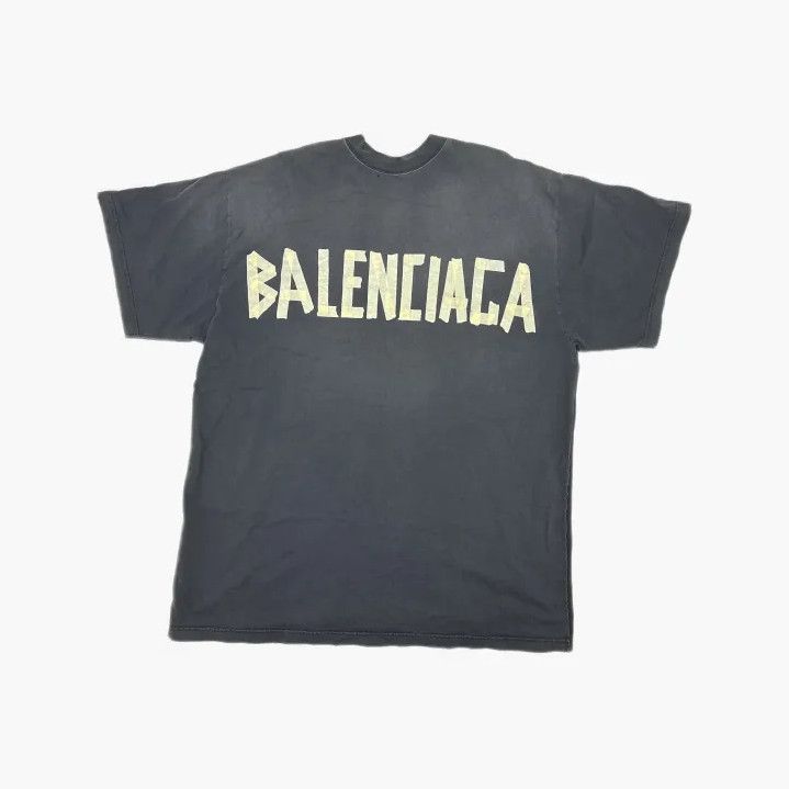 Balenciaga Balenciaga Black Logo Print Short Sleeve T-Shirt Size US L / EU 52-54 / 3 - 3 Thumbnail