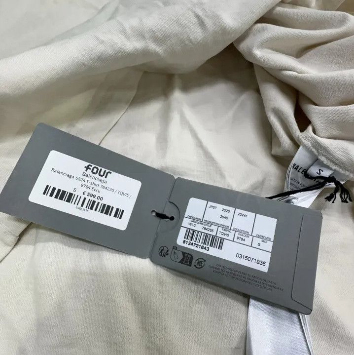 Balenciaga Balenciaga SS24 Letter Print Short Sleeve T-Shirt Size US S / EU 44-46 / 1 - 4 Thumbnail