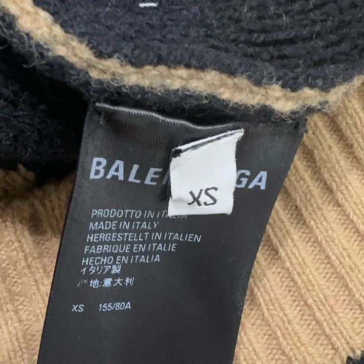 Balenciaga Balenciaga Logo Knit Sweater in Beige Size US XS / EU 42 / 0 - 6 Thumbnail
