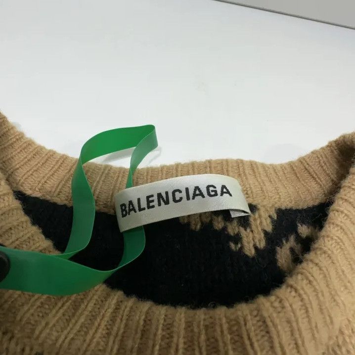 Balenciaga Balenciaga Logo Knit Sweater in Beige Size US XS / EU 42 / 0 - 4 Thumbnail